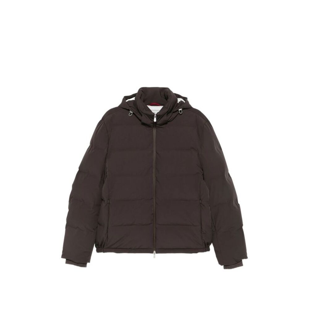 Brunello Cucinelli Brown Jackets - Puffer Jackets Women